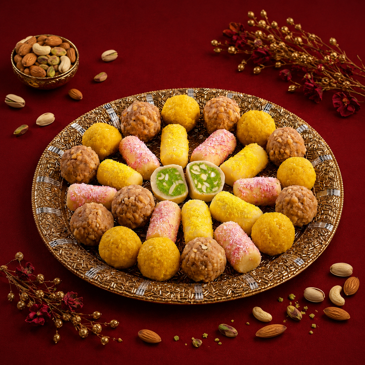 Laddu & Coconut Roll