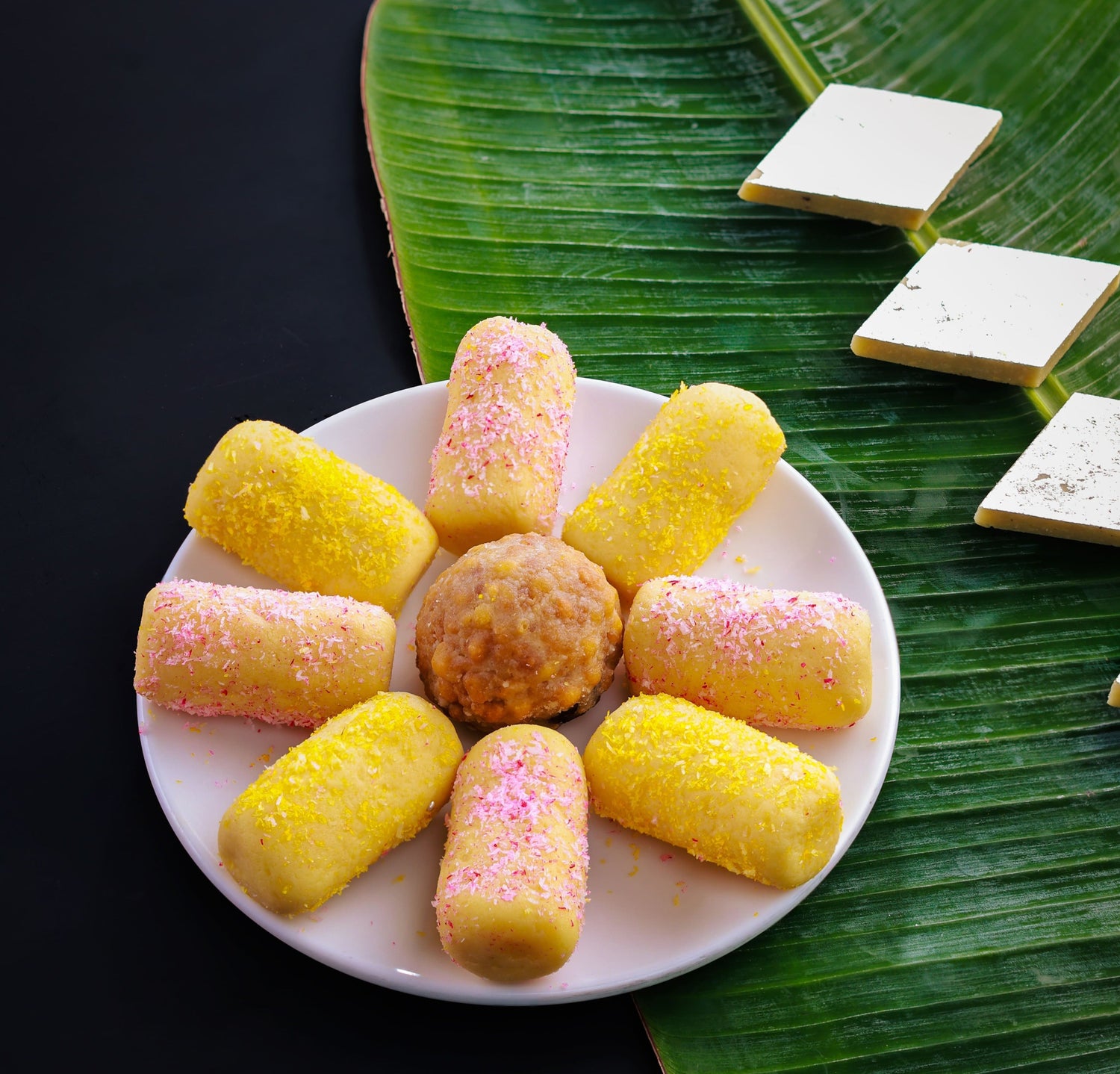 Kaju Katli and Ojin special Laddoo